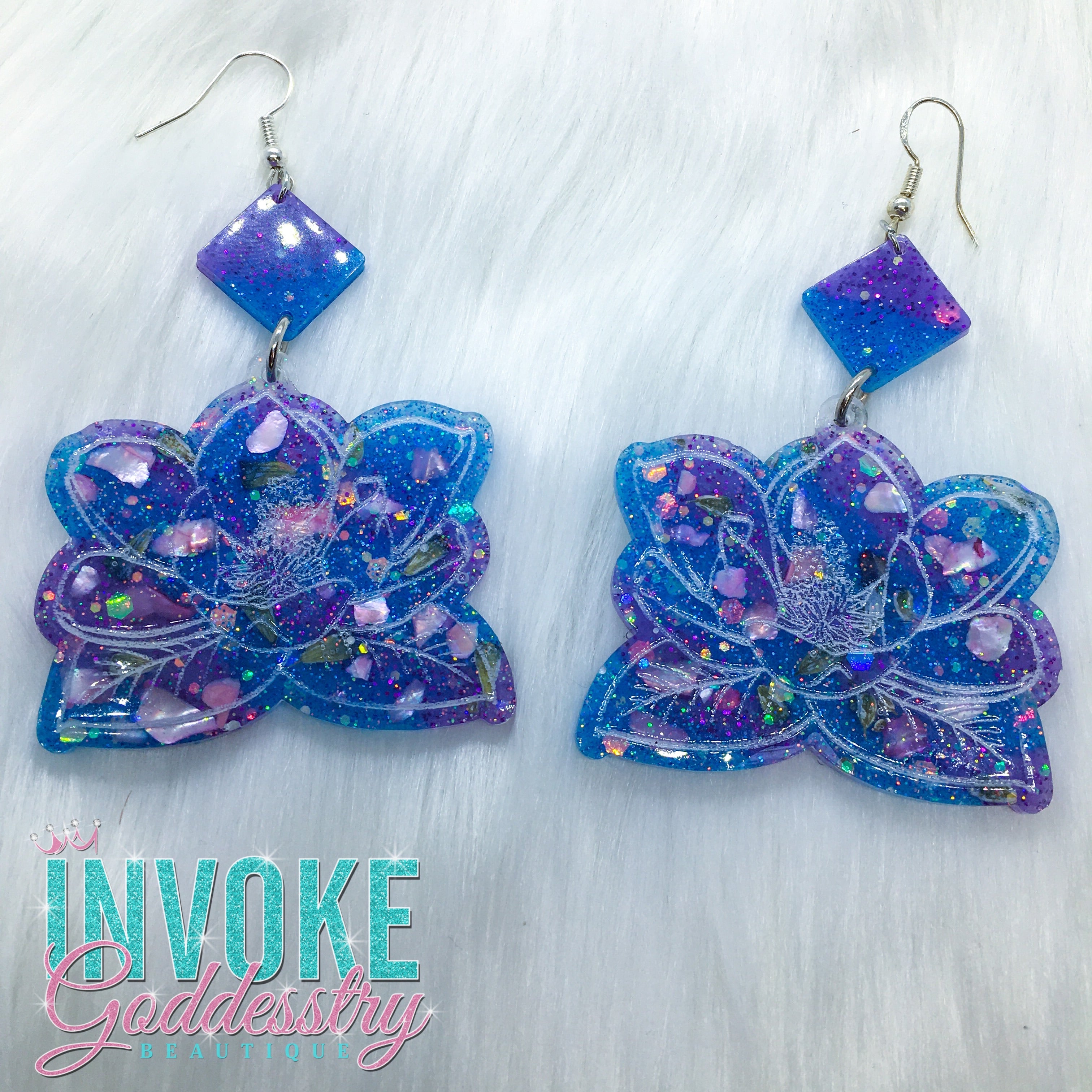 “Dreaming of Lilac” Magnolia Earrings